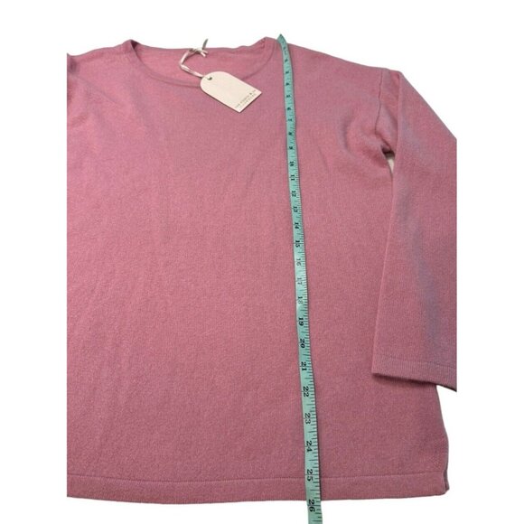 Van Winkle & Co Size Medium 100% Cashmere Sweater Blush Pink NWT $138 - Picture 6 of 8